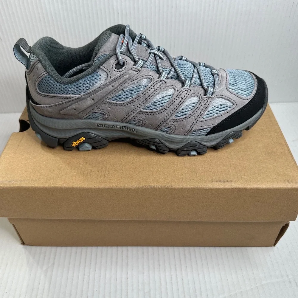 Merrell Moab 3‎ Women's Hiking Shoes Altitude Blue Grey J036344 Size 9 WP NWT